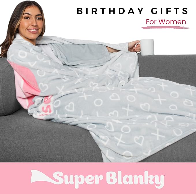Wearable Blankets for Women, Adult Wearable Blanket Men, Top Christmas Gifts for Women, Wife Birthday Gift Ideas