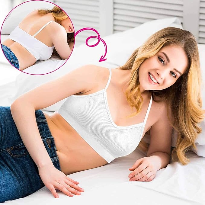 selizo 6 Pcs Sports Bras Pack - V Neck Cami Bralettes for Women