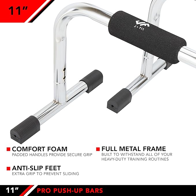 JFIT Tall Pro Push Up Bar Stand, 11-Inch