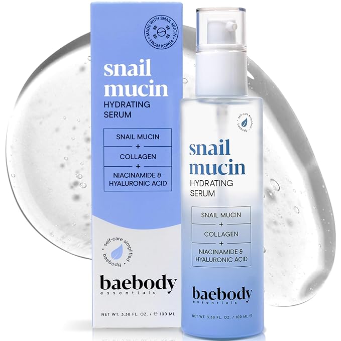 Baebody Collagen Retinol Snail Mucin Face Moisturizer with and Snail Mucin Face Serum Beauty Bundle