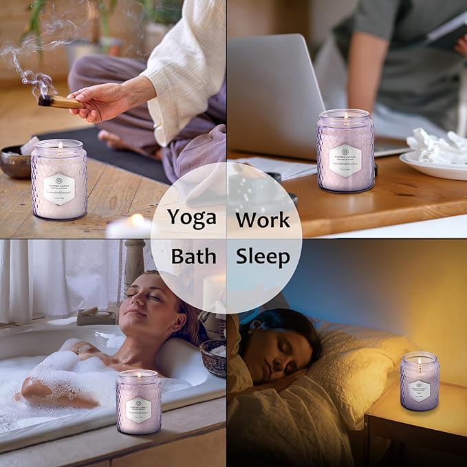 Candles for Home Scented, 6 Pack Aromatherapy Candles Gifts Sets for Women Birthday,33 oz Soy Wax 240 Hour Long Lasting Jar Candles for Christmas Thanksgiving Day