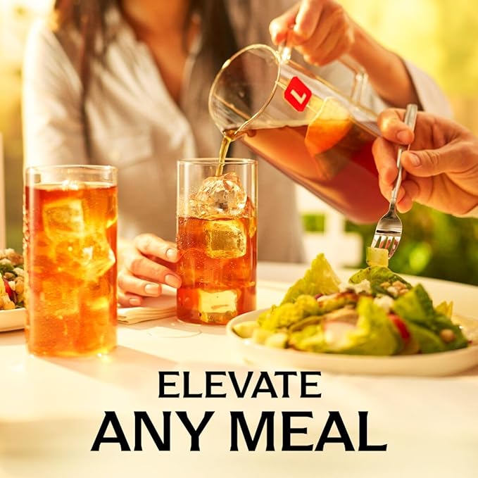 Lipton Unsweetened Iced Tea Bags, Family Size Zero Calories, 144 Total Tea Bags (24ct - Pack of 6)