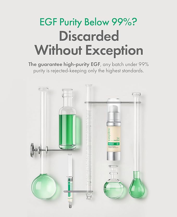 Easydew DW-EGF Melatoning Ampoule 1X - Hydrating Dark Spot Serum with Niacinamide & Glutathione for Uneven Skin - Fast Absorbing Day & Night Ampoule Korean Skin Care (Bottle 1.01 fl oz, EGF 1X)