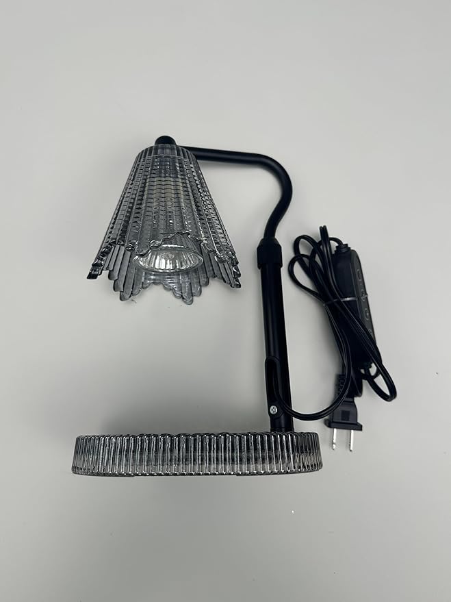 Candle Warmer Lamp with Adjustable Height - Flameless 4-Level Dimmable Wax Warmer, Timer Function & Stylish Design in Multiple Colors(Black)