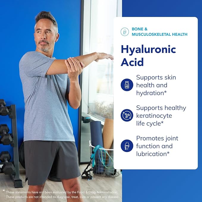 Pure Encapsulations Hyaluronic Acid - for Skin Hydration, Joint Lubrication & Joint Health* - Effective Absorption - Gluten Free - Vegan & Non-GMO - 60 Capsules