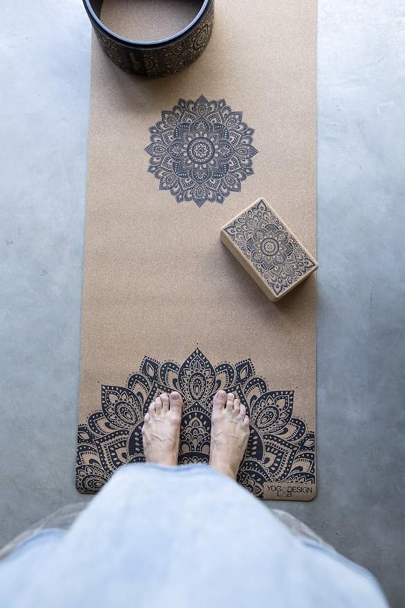 YOGA DESIGN LAB | The Cork Block | Eco Friendly Luxury | Superior Grip and Strength | Natural