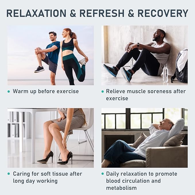 QUINEAR Air Compression Recovery System, Professional Sequential Device for Massage Therapy, Foot and Leg Recovery Boots to Improve Circulation for Athletes, FSA-HSA Eligible (Small)