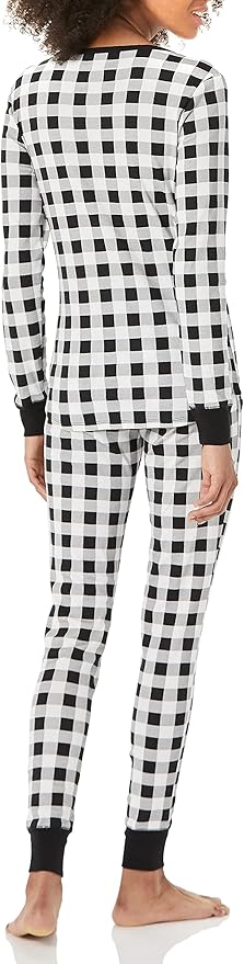 Amazon Essentials Womens Snug-Fit Cotton Sleepwear Pajama Set (Available in Plus Size)