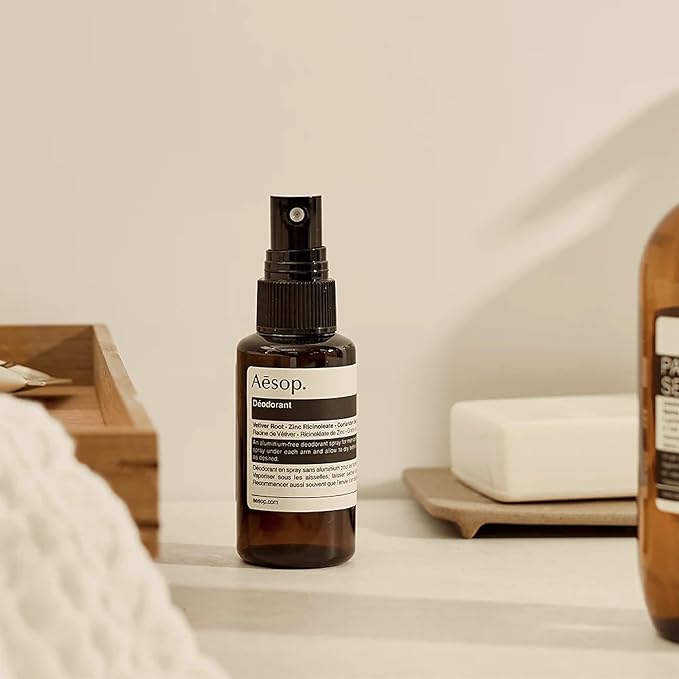 Aesop Herbal Deodorant Spray | Aluminum Free | Deodorant Reduces + Masks Underarm Odor | Sage Leaf, Zinc Ricinoleate, Witch Hazel | 1.7 oz / 50mL