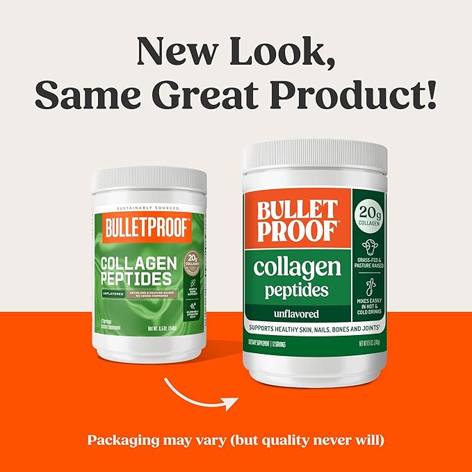 Bulletproof Collagen 18g Protein Powder, 8.5 oz, Unflavored