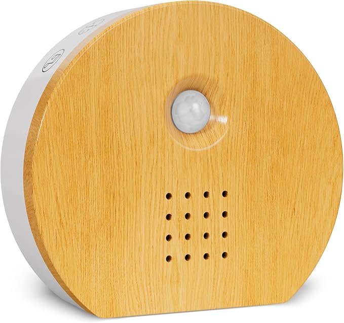 Bird Chirping Sound Box for Bathrooms: Singing Bird Box Motion Sensor for Interiors - Relaxing Nature Birdybox Singing Bird Sounds Device for Hallway Office Living - Yellow