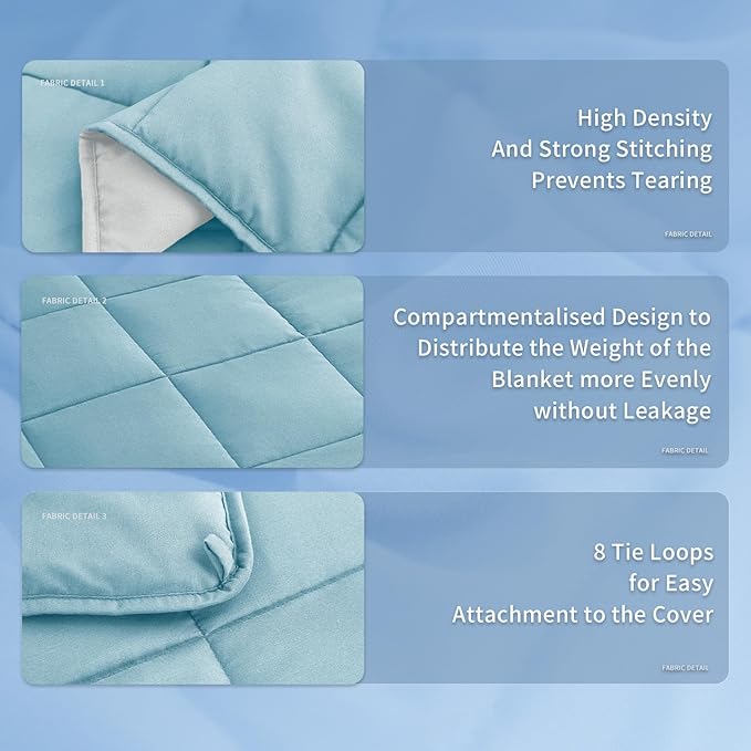 Topcee Weighted Blanket (20lbs 80"x87" King Size) Soft Cooling Heavy Blanket Sleeping, Apply to 190-210 lbs Body, Thick Breathable Blanket with Glass Bead, Easy Care