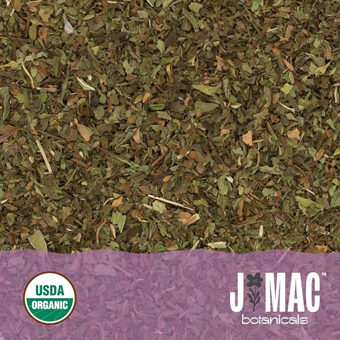 J Mac Botanicals Organic Spearmint tea loose leaf
