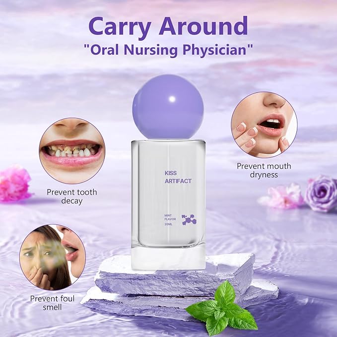 2Pcs Probiotic Oral Spray for Long-Lasting Freshness,Alcohol-Free Oral Spray with Probiotics for Breath Care,Convenient Travel-Sized Breath Spray (20ml/0.68floz)