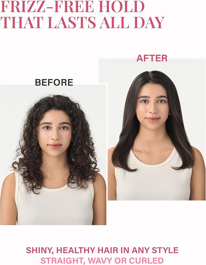 GLAMPALM Hair Straightener 1" Ceramic Flat Iron Infused with Vita C, Korea's No.1 Professional Salon Tool, 3D Swivel Cord & Dual Voltage, Digital LED(210°–450°), 20s Fast Heat-Up, Blush Pink (GP201T)