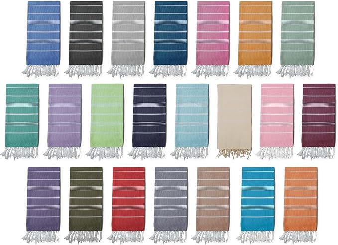 Turkish Beach Towel 100% Organic Cotton Extra Large Oversized (39 x 71 Inches) Quick Dry Sand Free Light Weight Prewashed for Bath Beach Gym Yoga Travel Towel Blanket (Midnight Blue)