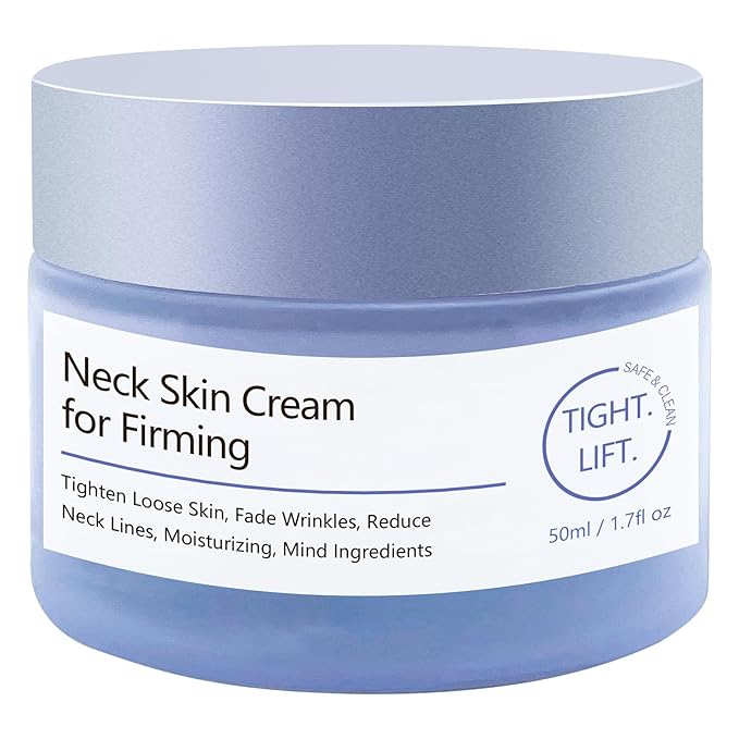 Neck Firming Cream, Tighten and Lift Neck Cream, Anti-Aging Neck Creams for Tightening Sagging Skin and Hydrating, Help Reduce Fine Lines & Wrinkles - 1.7 oz