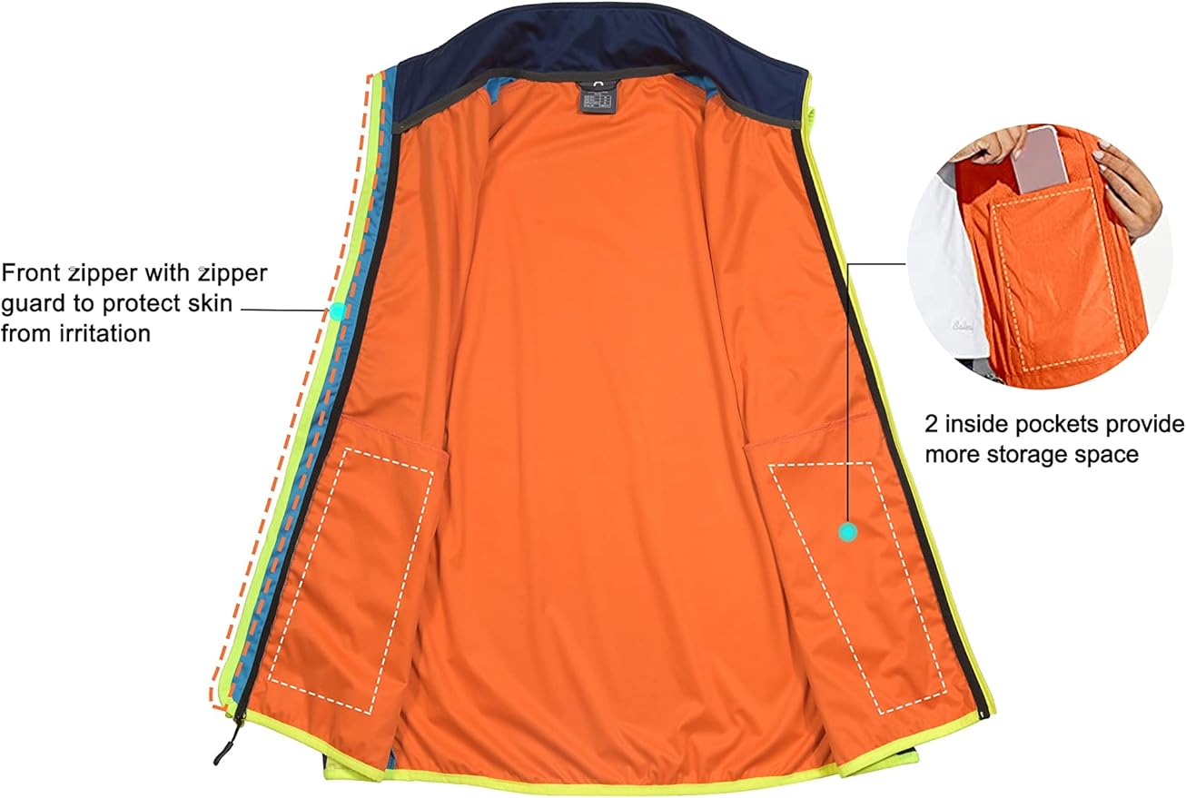 Little Donkey Andy Men's Water-resistant Outerwear Vests, Stretch Windproof Vest for Cycling, Running, Golf