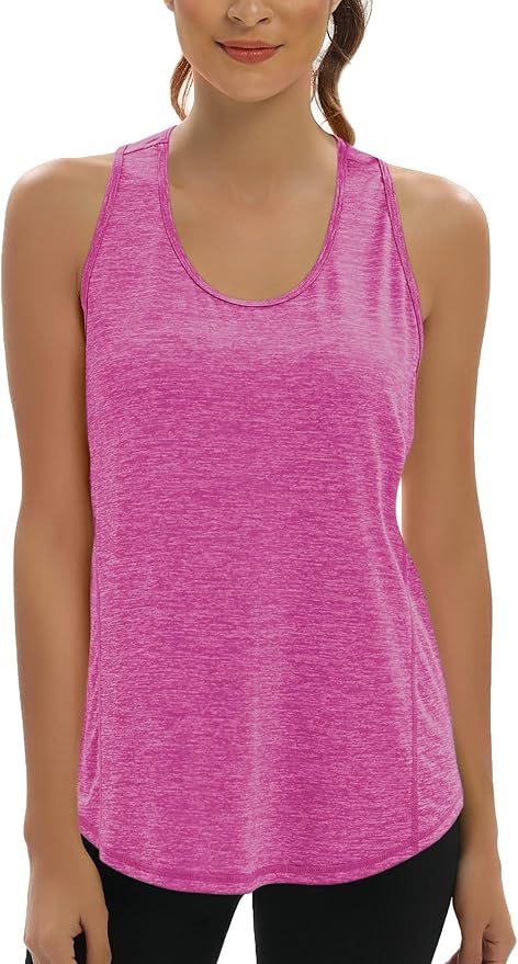 Aeuui Womens Workout Tops Open Back Racerback Tank Tops Sleeveless Yoga Athletic Running Shirts Gym Clothes for Women
