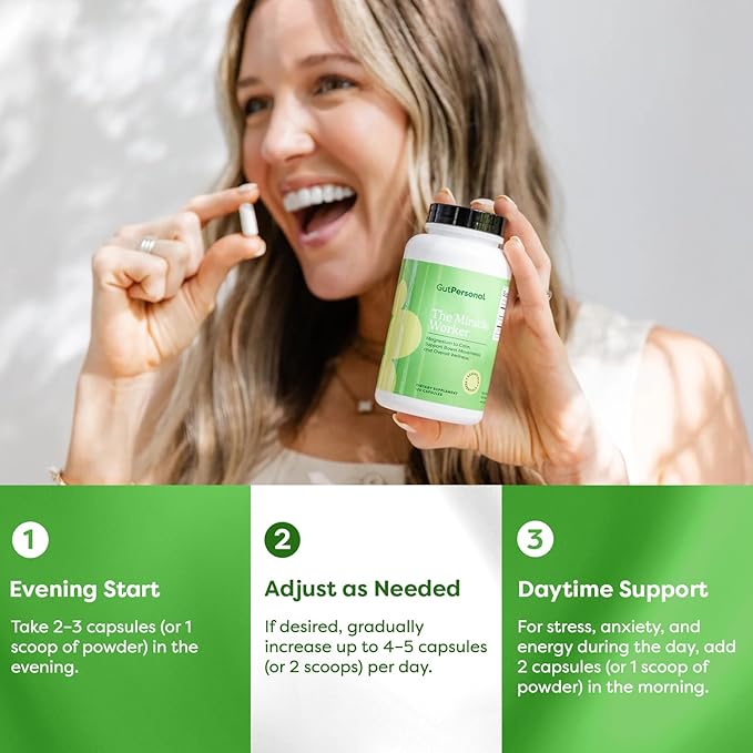 The Miracle Worker Magnesium Capsule Supplement: Reduce Stress and Improve Sleep Quality and Regularity While Easing Muscle Cramps, Capsules, 60 Servings, 120 ct