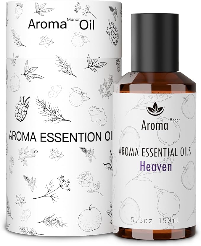 Essential Oil, Heaven Scent - 150ML Luxury Home Aromatherapy Diffuser Oil - Bergamot, Apple, Peach, Musk