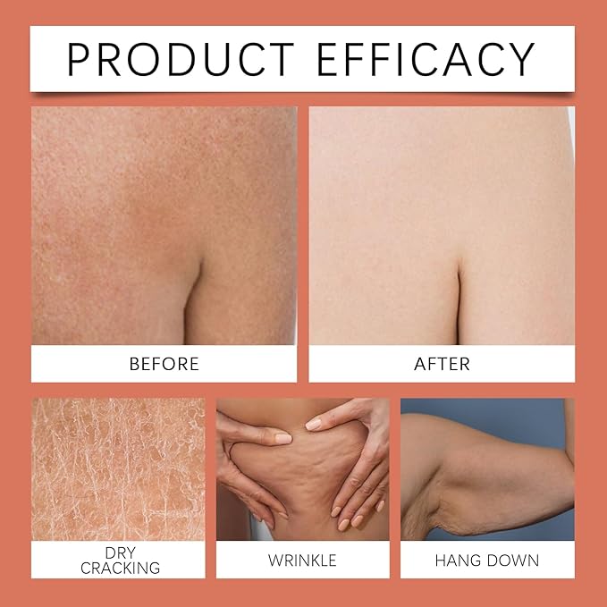Magic Body Firming Oil for Crepe Skin, 8 Natural Plant Cold-Pressed Oils, Hydrating Care for Full Body that Plumps, Tightens, and Nourish Dry Skin, After Shower Body Oil for Women