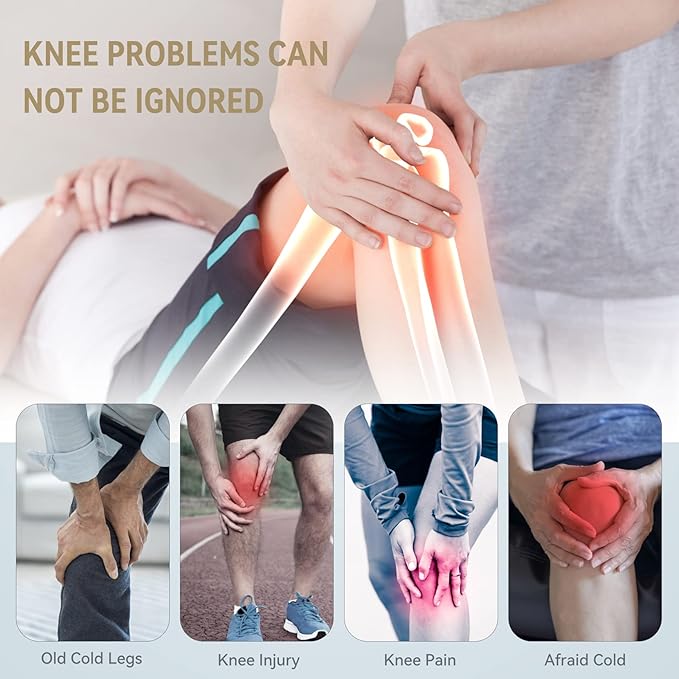 FIT KING Foot and Leg Compression Massager for Circulation and Pain Relief with Knee Heating Therapy - Handheld Controller 3 Modes 3 Intensities - Gift for Mom Wife Family
