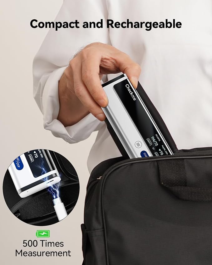 Checkme BP2A Blood Pressure Monitor for Home Use Upper Arm - Bluetooth BP Machine Cuff, Accurate Digital Readings in 30 Seconds, Unlimited Data Stored in App for iOS & Android