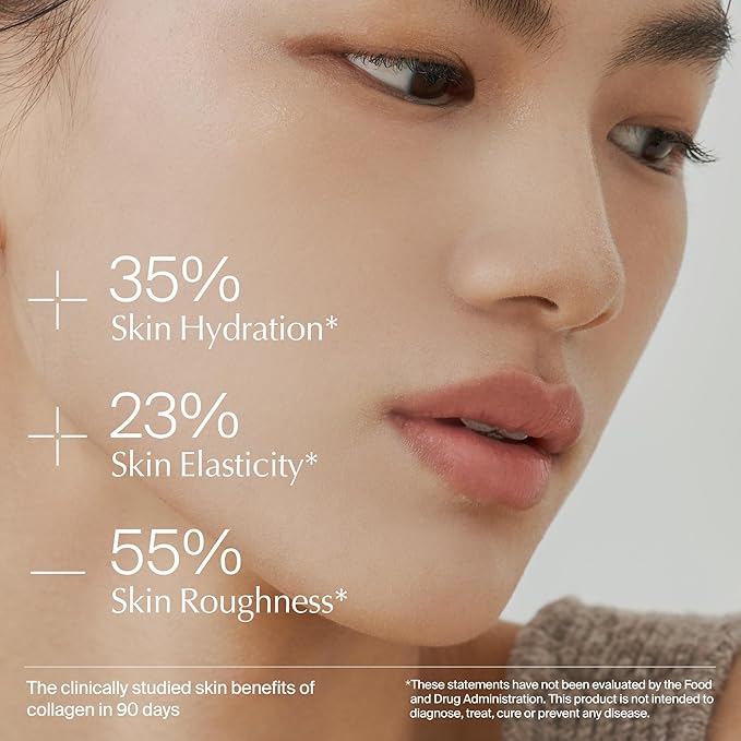Ownist Triple Collagen Liquid Packets On-The-Go - Peptides with Hydrolyzed Marine Collagen, Elastin, Hyaluronic Acid and Vitamin for Healthy Skin - Orange Flavor - 14 Individual Stick Packs