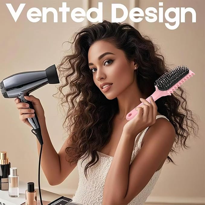 Curly Hair Brush, Volume Curl Defining Brush for Detangling Shaping and Styling Women's Curls, Reduce Pulling (Green)