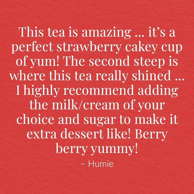 The Republic of Tea - Strawberry Shortcake Cuppa Cake Herbal Tea, 36 Tea Bags