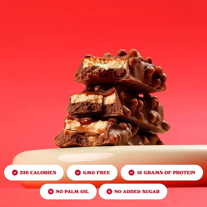 Barebells Soft Protein Bars Marshmallow Peanut Road - 12 Count, 1.9oz Bars - Nutritional Snacks with 16g of High Protein - Fluffy Chocolate Treat with 2g of Total Sugars - Breakfast Bars