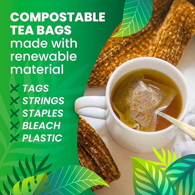 Cederberg Tea Company Organic Green Tea — 30 Tea Bags | Organic Herbal Tea From Single Origin | Eco-Friendly Tea Bags | Non-GMO Gluten Free Tea With Zero Sugar