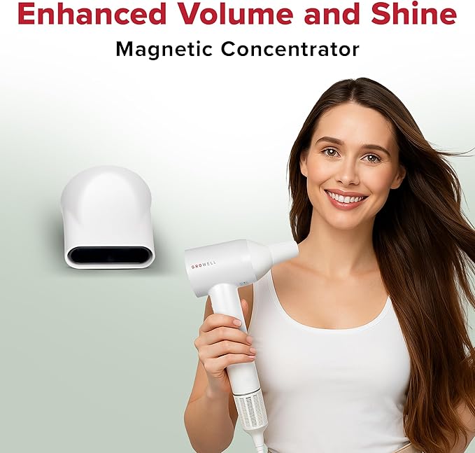 Ionic Hair Dryer with Diffuser for Curly Hair, Wavy Professional High-Speed Brushless Blow Dryer for Fast Dry, Low Noise, Lightweight, Compact Hair-Dryer Travel