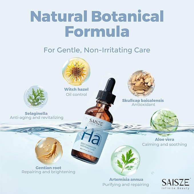 Hyaluronic Acid Serum For Face, Anti Aging Skin Care Facial Serums, Hydrating, Moisturizing and Plumping, Face Moisturizer For Dry Skin, 60ml