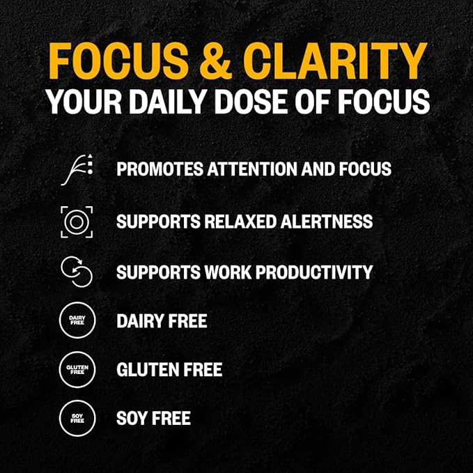 ONNIT Alpha Brain Black Label Capsule (80ct) Premium Citicoline Brain Supplement - Focus, Concentration & Memory - Lion's Mane, Hericium Erinaceus, L Theanine & Mucuna Pruriens