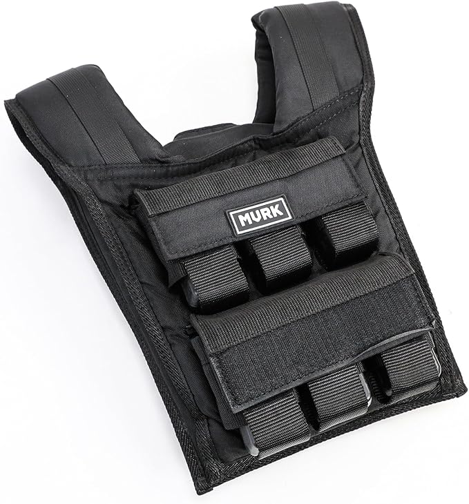 MVRK Weighted Vest Men 15lbs | 25lbs | 35lbs | 45lbs | 65lbs | 80lbs | 100lbs - Weighted Workout Vest With Removable Iron Weights, Heavy Duty Weighted Exercise Vest For Functional Training & Calisthenics - Weight Vest for Men