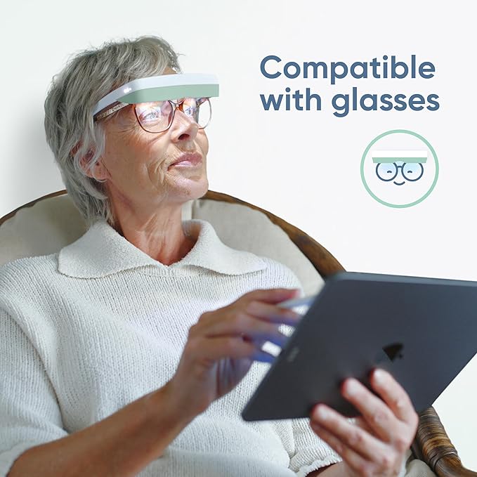 Luminette 3 Light Therapy Glasses - Wearable Light Therapy Lamp - Natural Relief for Sleep Problems, Seasonal Mood Disorders & Jet lag - Portable Daylight Lamp (Green)