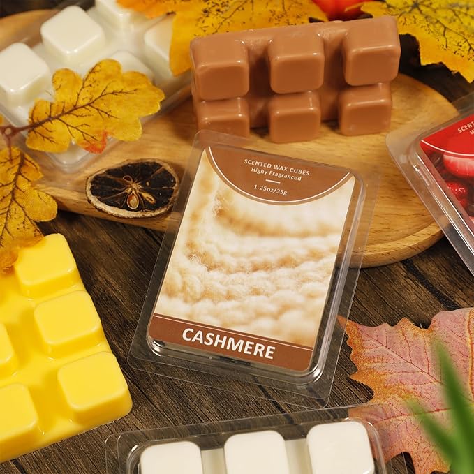SCENTORINI Wax Melts, Cashmere Fragrance Wax Cubes, Soy Wax for Candle Making, Pack of 4