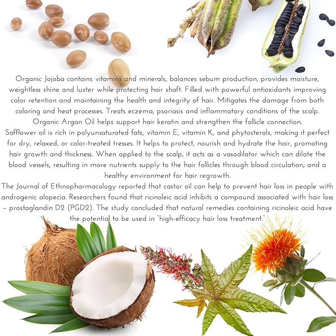 Laritelle Organic Hair Growth Set | Fertile Roots Shampoo + Conditioner + Leave-In Treatment | Follicle Stimulating Rosemary, Ginger & Clove | Anti-Hair Loss, Strengthening, Nourishing | USA made