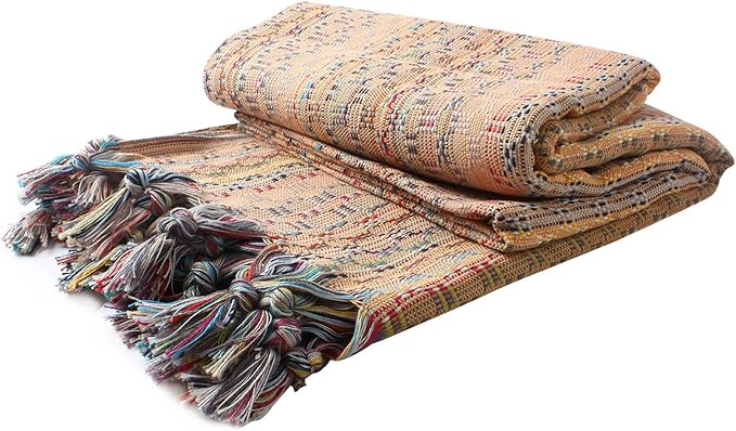 Cacala Pestemal Turkish Beach Towel Highly Absorbent Quick and Easy Dry Soft and Comfortable for Bath, Spa, Pool, Gym and Yoga 100% Cotton 37 x 70