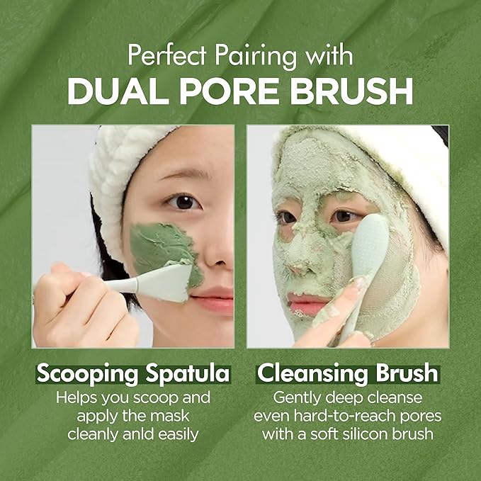 P.CALM Holy Basil Bubble Deep Mask β Holy Basil & Carbonated Water for Cleansing Pores & Blackheads, Korean Clay to Bubble Wash-Off Pack (90g / 3.17 oz)