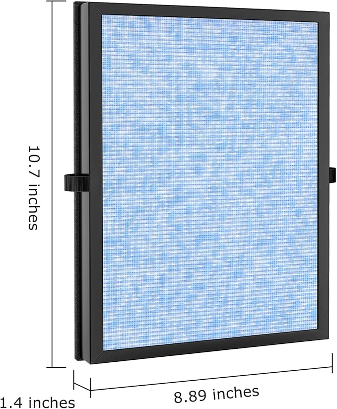 iSingo 2-Pack Air Filter Compatible with MK-04 MG-04JH Air Purifier, 4-Layers Filtration Suitable for Dust, Pet Dander, Smoke, Pollen for Bedroom and Office- Standard Version