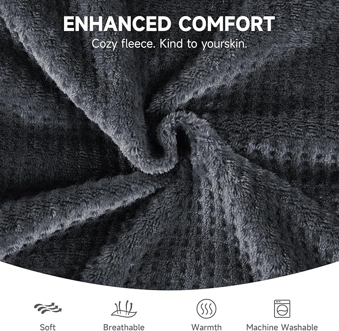 Heating pad for Neck - Wearable Electric Heating Pads for Back, Shoulder and Waist, Large Heat Pad with 4 Massage Modes & 2 Heat Levels for Women, Men, Mom, 24"x35", 2 Motor, Gray