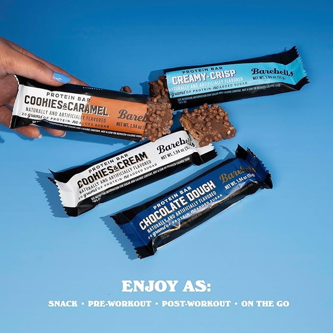 Barebells Protein Bars People's Choice Variety Pack – 12 Bars, Nutritious Snacks with 20g of High Protein - Chocolate Treat with 1g of Total Sugars - Perfect on The Go Breakfast Bars