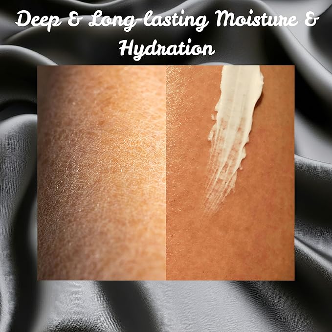 Ultra Hydration Body Butter Cream Moisturizer with Natural Ceramides, Hyaluronic Acid, Squalane, Cupuacu & Mango Butters + Botanical Oils-Intense Hydration For Anti-Aging & Dry Skin 8oz