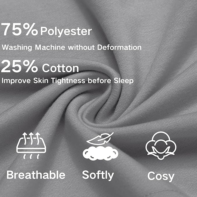 Deyeek 5.5 Inch Mens Pajama Shorts Sleep Cotton Lounge PJ Lightweight Elastic Waist Drawstring Nightwear Bottom with Pockets