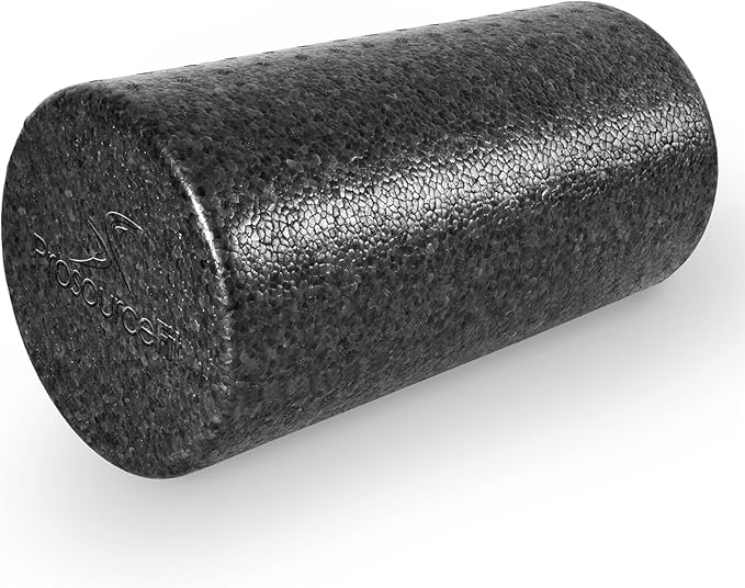 ProsourceFit High Density Foam Rollers 12 - inches Long, Firm Full Body Athletic Massage Tool for Back Stretching, Yoga, Pilates, Post Workout Muscle Recuperation
