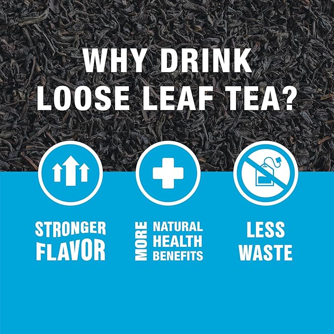 Tiesta Tea - Royal Breakfast, Loose Leaf, Classic English Black Tea, Premium Blend, High Caffeine Hot & Iced, Brews Up to 25 Cups, 1.7 Ounce Resealable Pouch