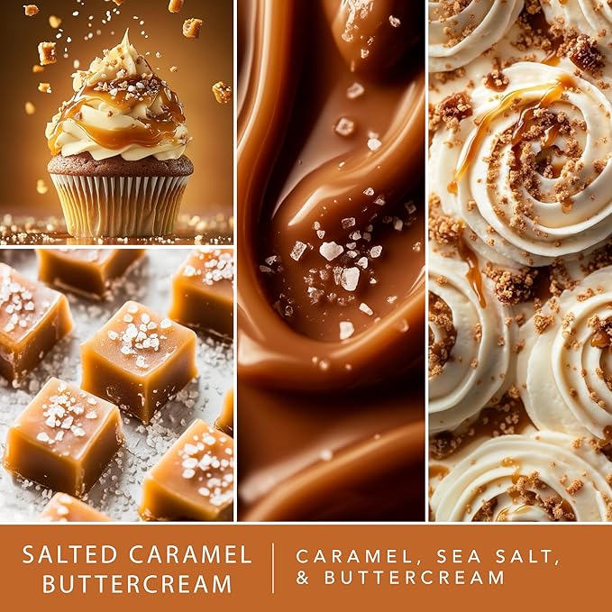Scentsationals Fall Wax Melts, Wax Cubes Strong Scent - Frosted Delights Salted Caramel Buttercream - Long Lasting Scented Melts for Warmer, 10oz (24-Cubes)